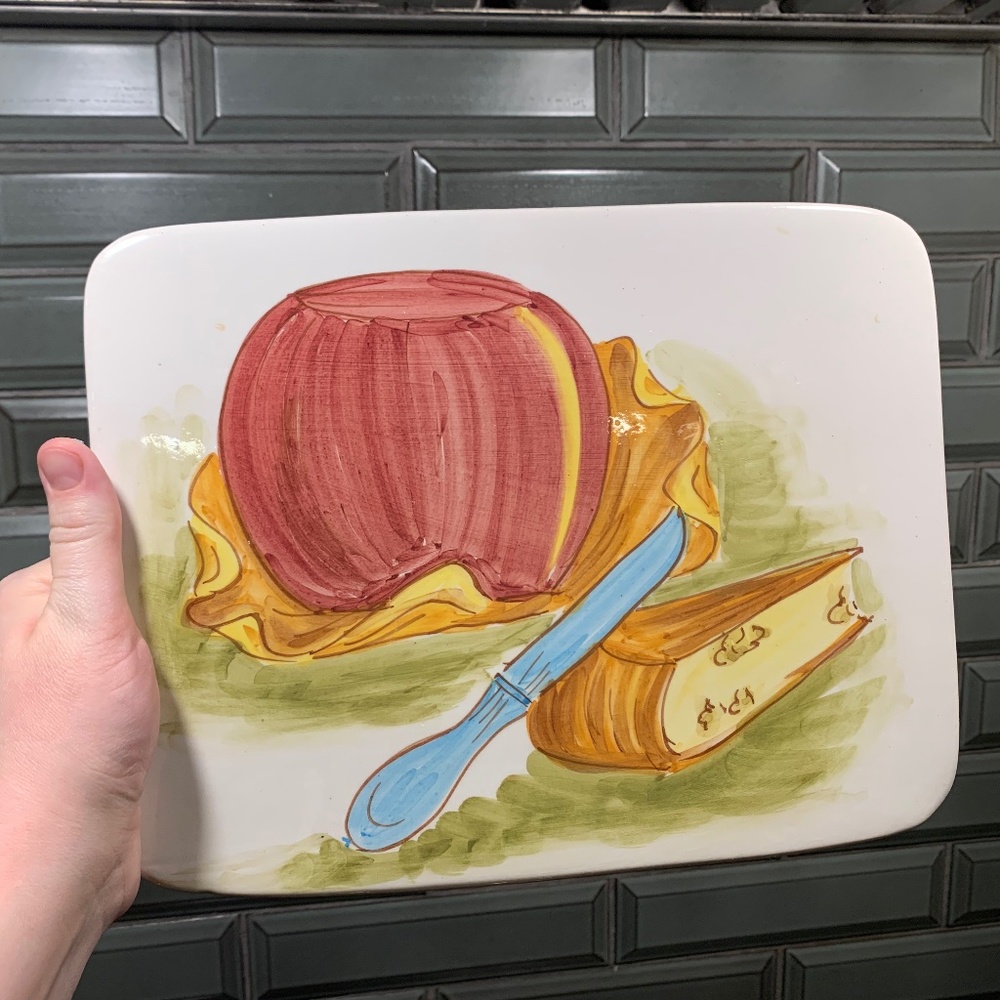 Italian Signed Cheese Plate